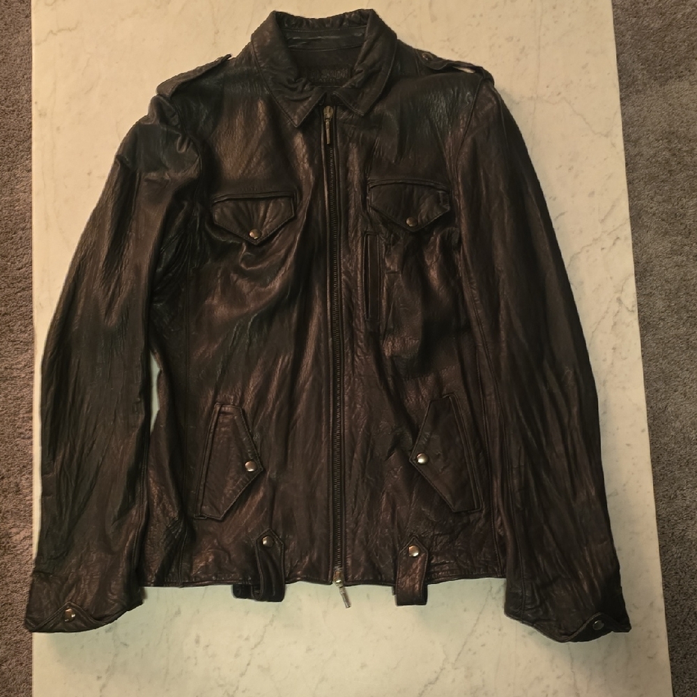 Washed Lambskin and Stingray Jacket. Jaded by Knight Original